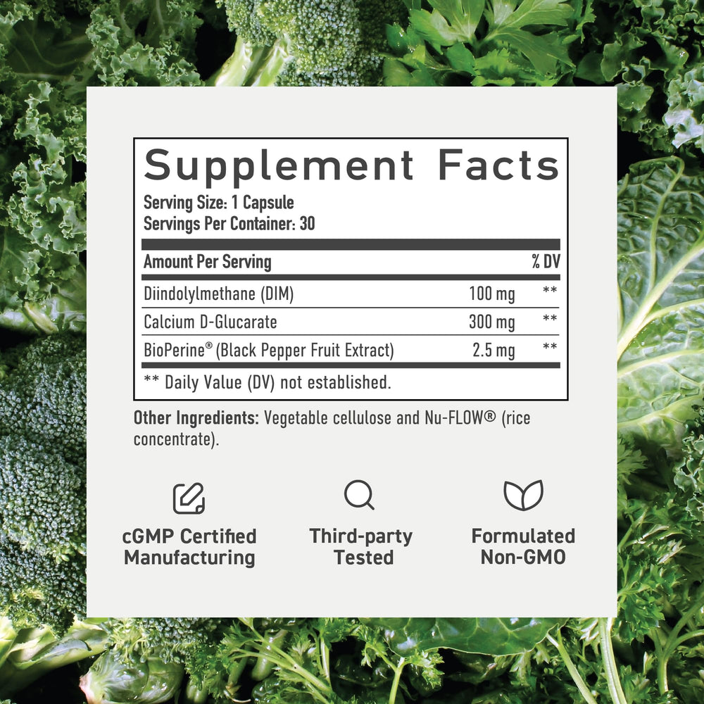 Bottle of capsules on a clean white background