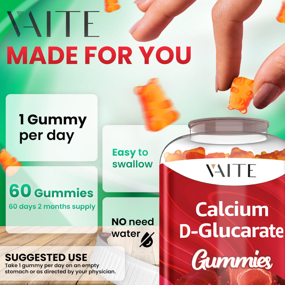Soy-free gluten-free vegan calcium D-Glucarate gummies
