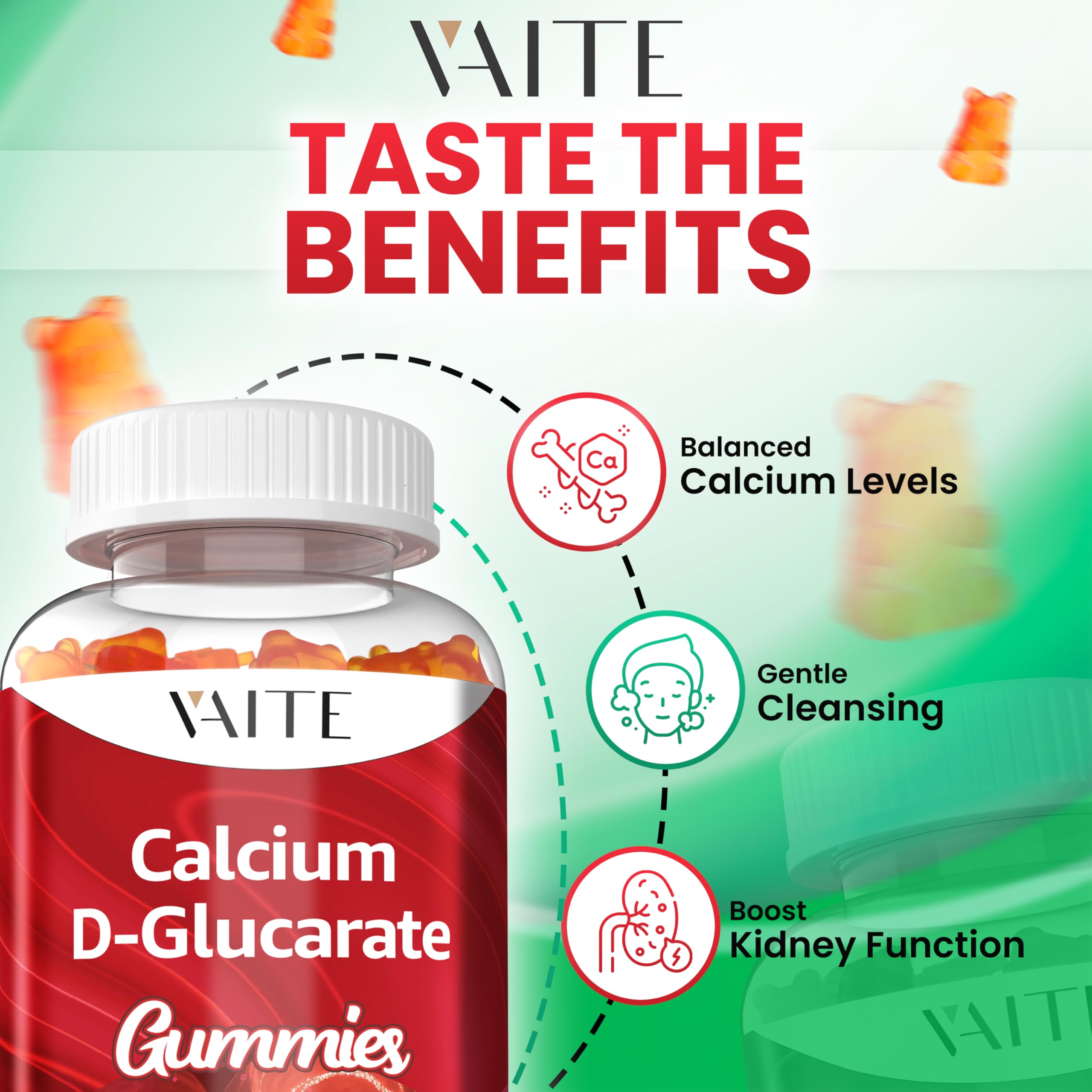Vegan and non-GMO calcium D-Glucarate gummies ingredients