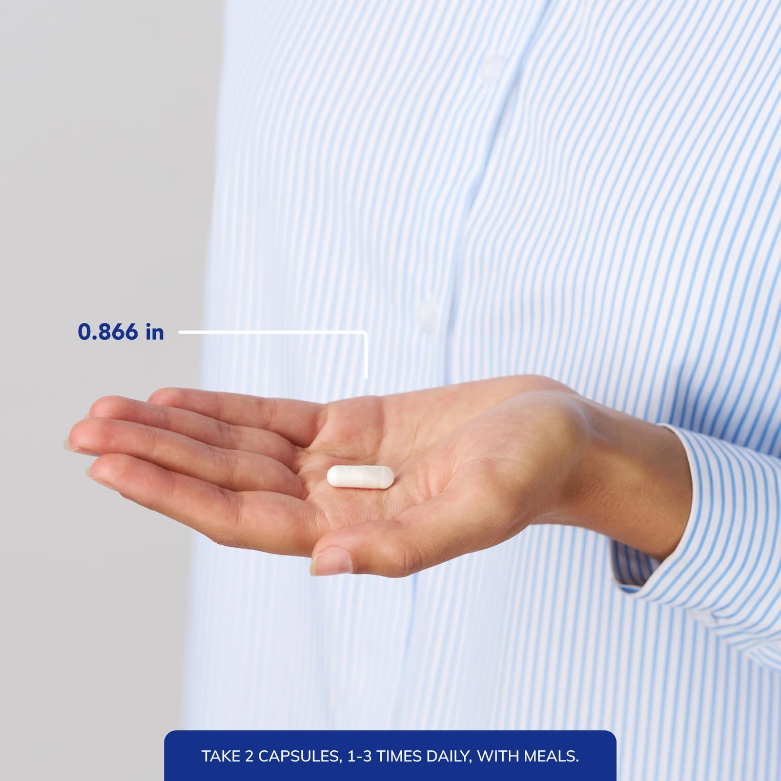 Nutrition facts label for Calcium-D-Glucarate