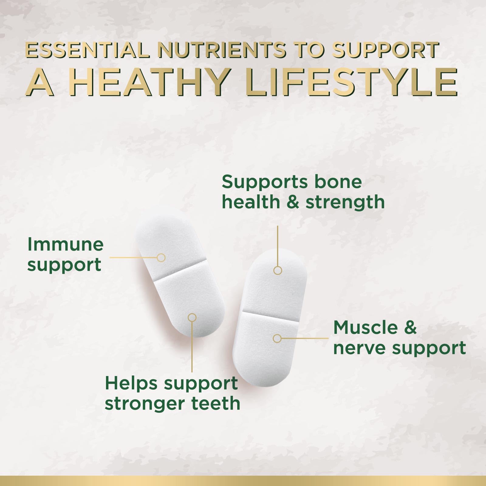 Calcium D3 absorption-optimized formula illustration