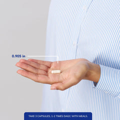 Graphic illustrating bone health support from calcium and vitamin D3