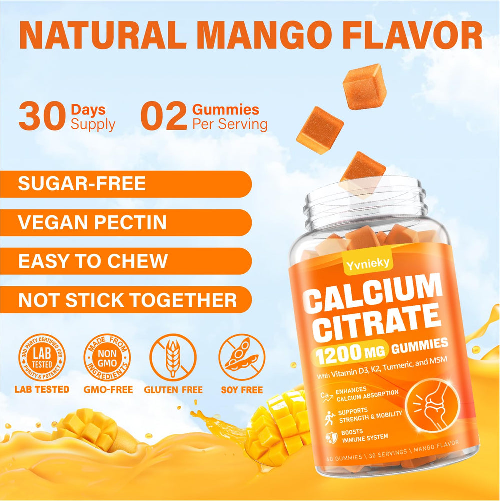 GMP-certified calcium gummies with immune support
