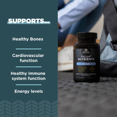 Ingredients: calcium, vitamin D, vitamin K2 close-up