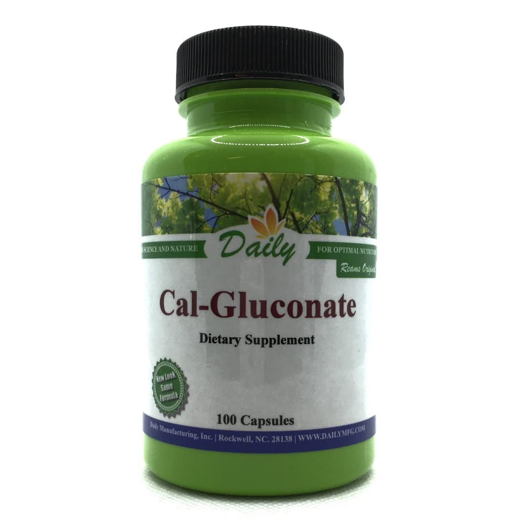 Daily Manufacturing Calcium Gluconate bottle - front view