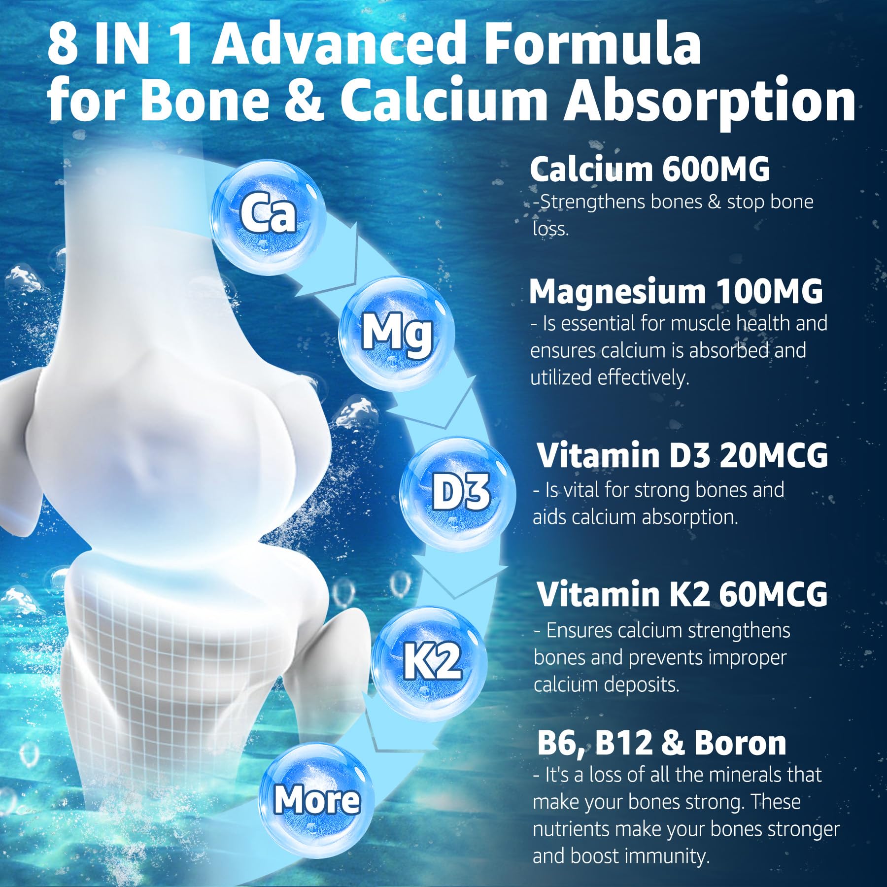 Active woman taking calcium gummies for bone health