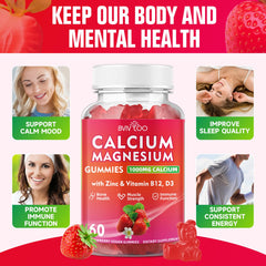Bone density and strength support from Calcium Citrate in gummies