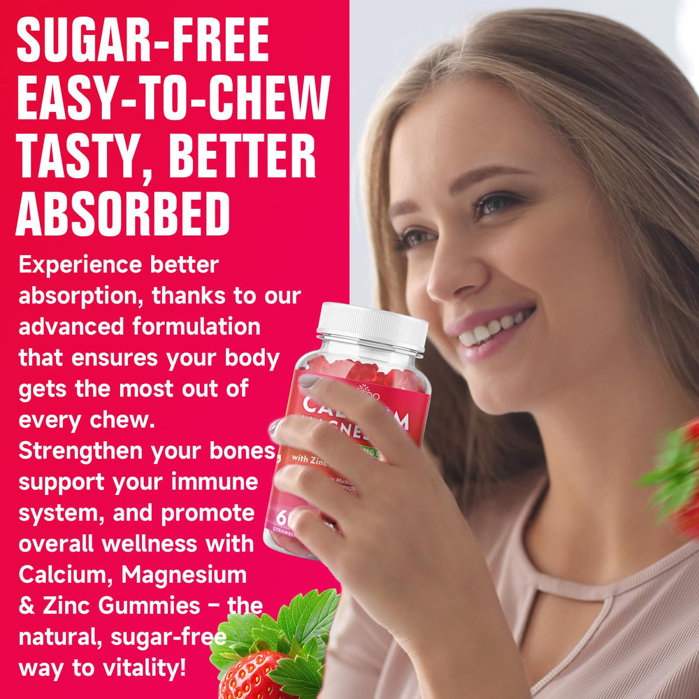 Vegan, non-GMO strawberry-flavored gummies, 120 count