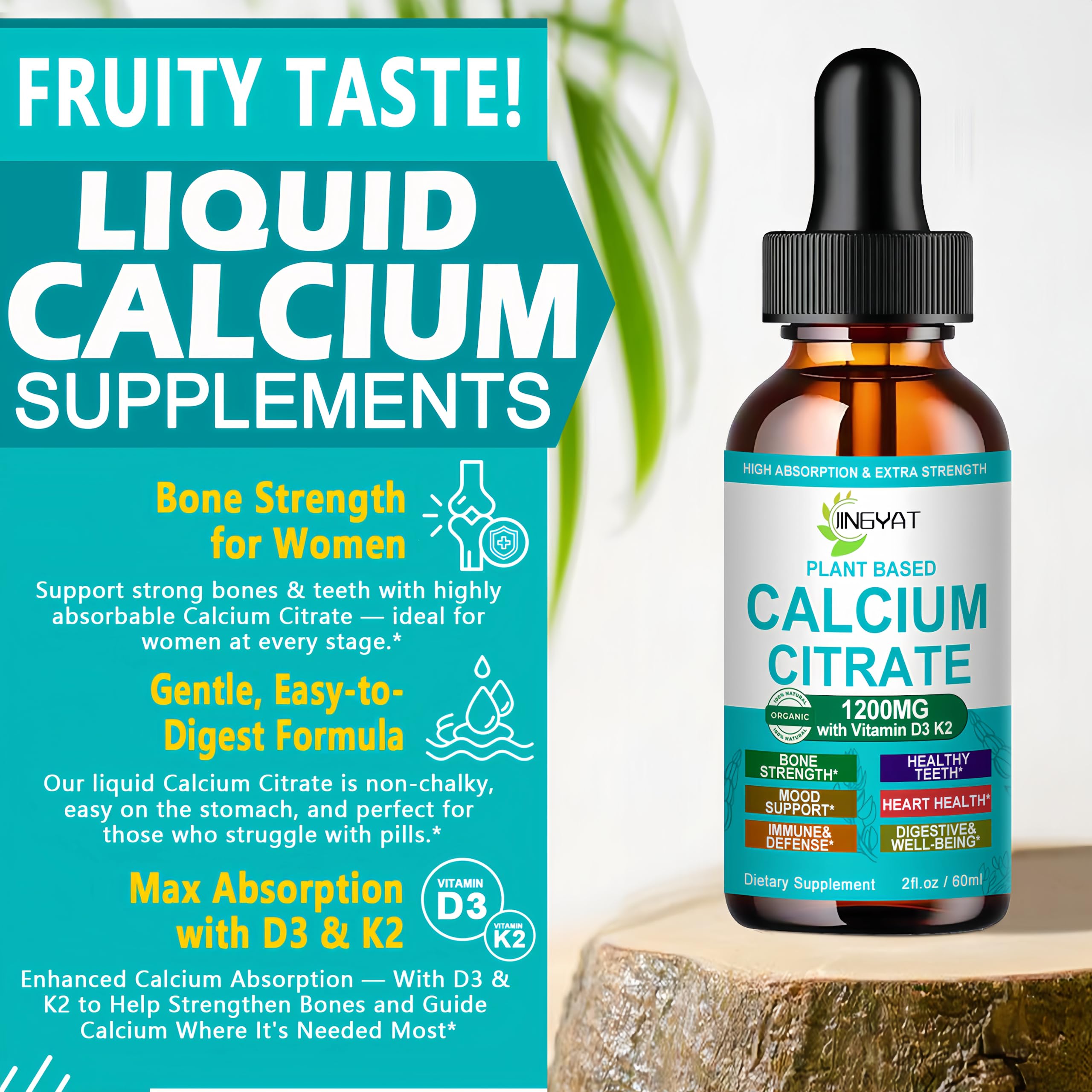 Ingredients list for Calcium Liquid Drops for Women