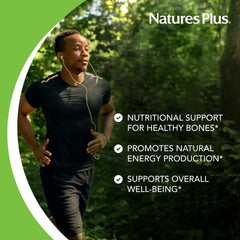 Nutrition facts panel showing calcium, magnesium, D3 and K2