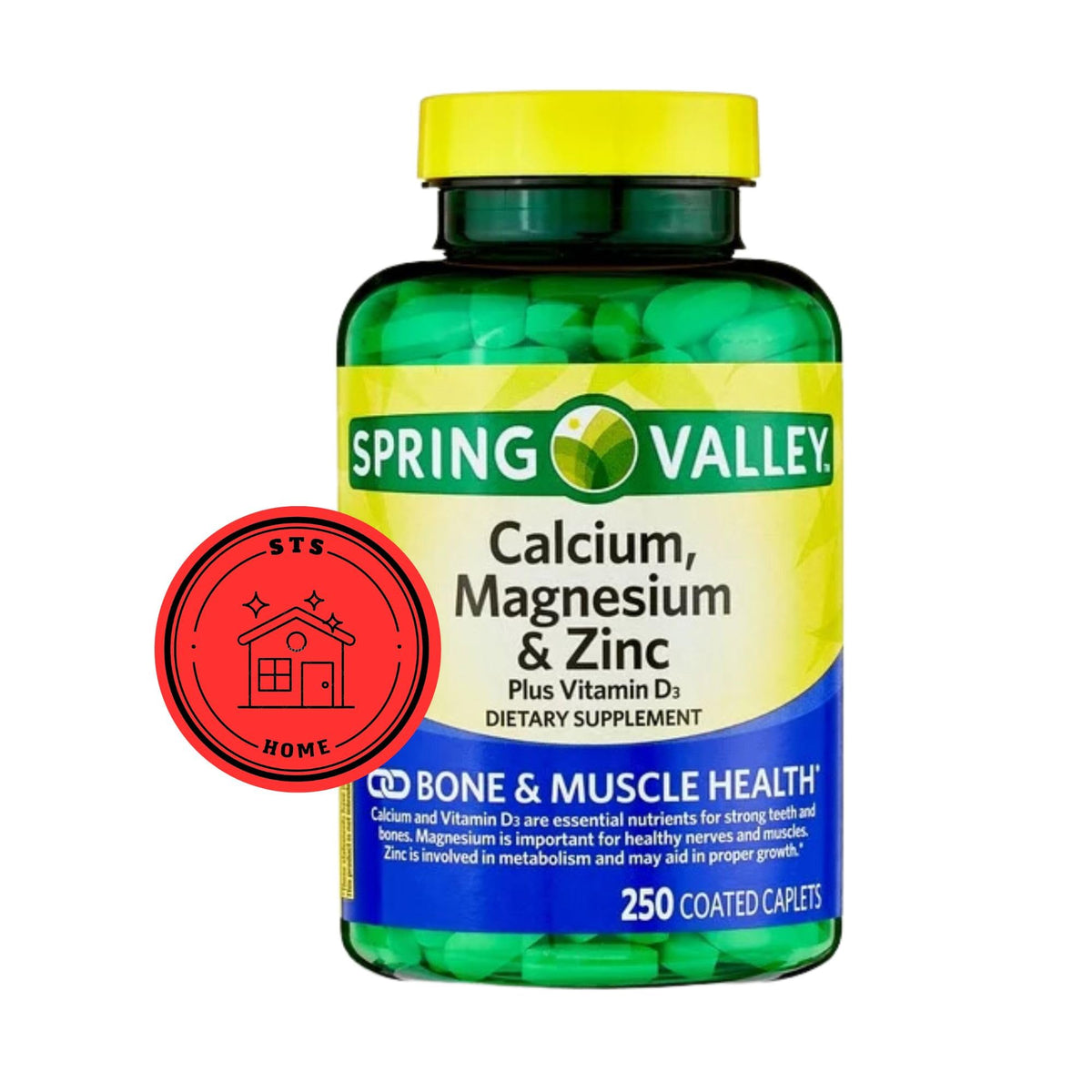 Calcium Magnesium Zinc with Vitamin D3 supplement bottle