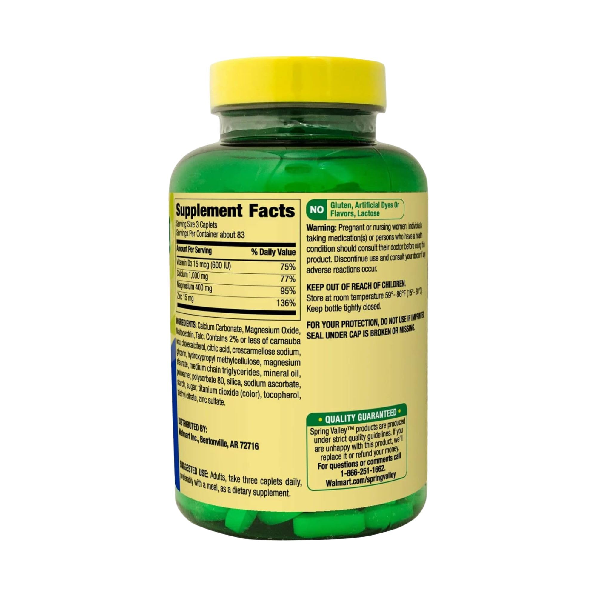 Gluten-free lactose-free no artificial dyes or flavors label