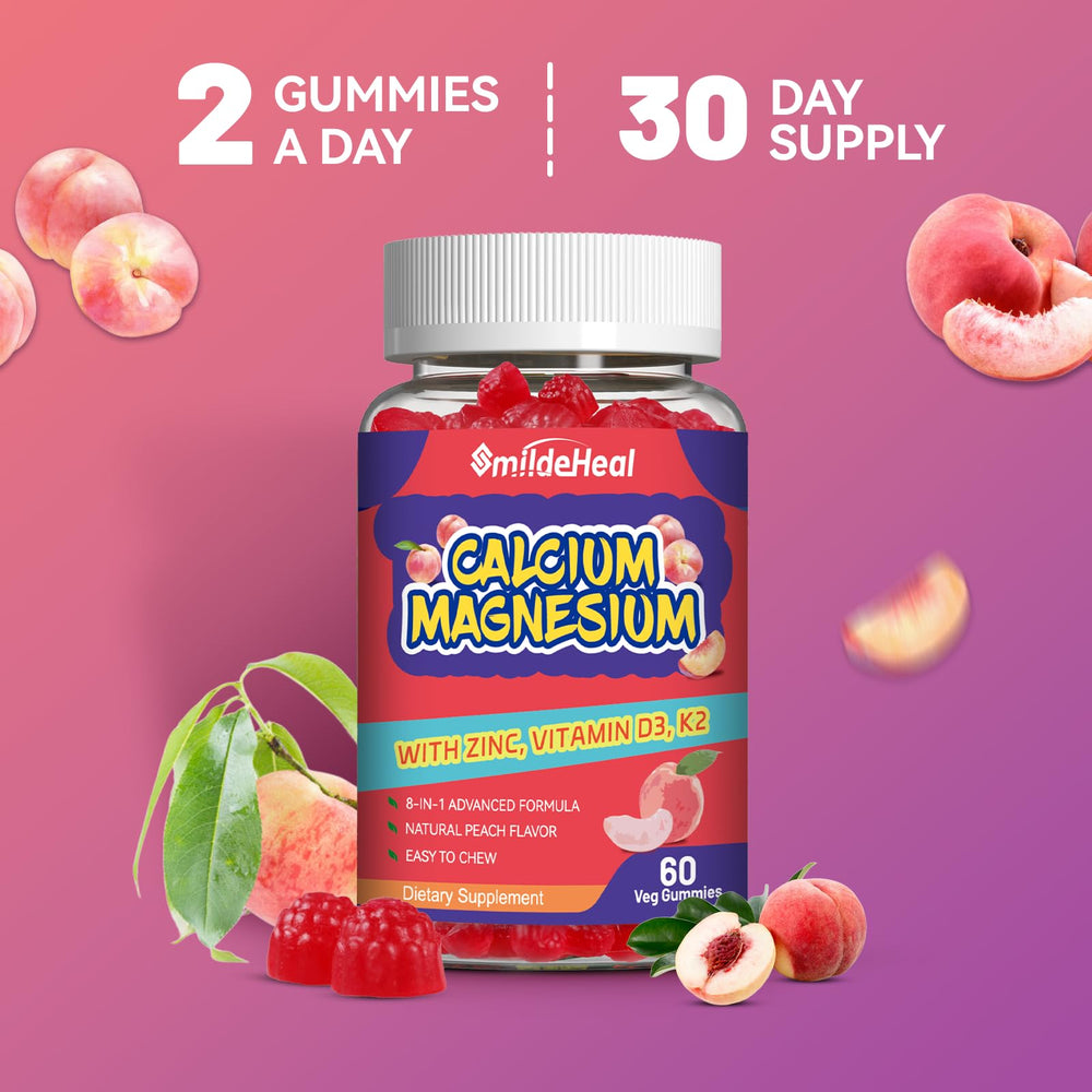 Box of 120-count calcium magnesium zinc vitamin D3 gummies