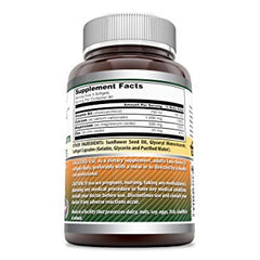 Supplement facts panel for Calcium Magnesium Zinc D3 Softgels