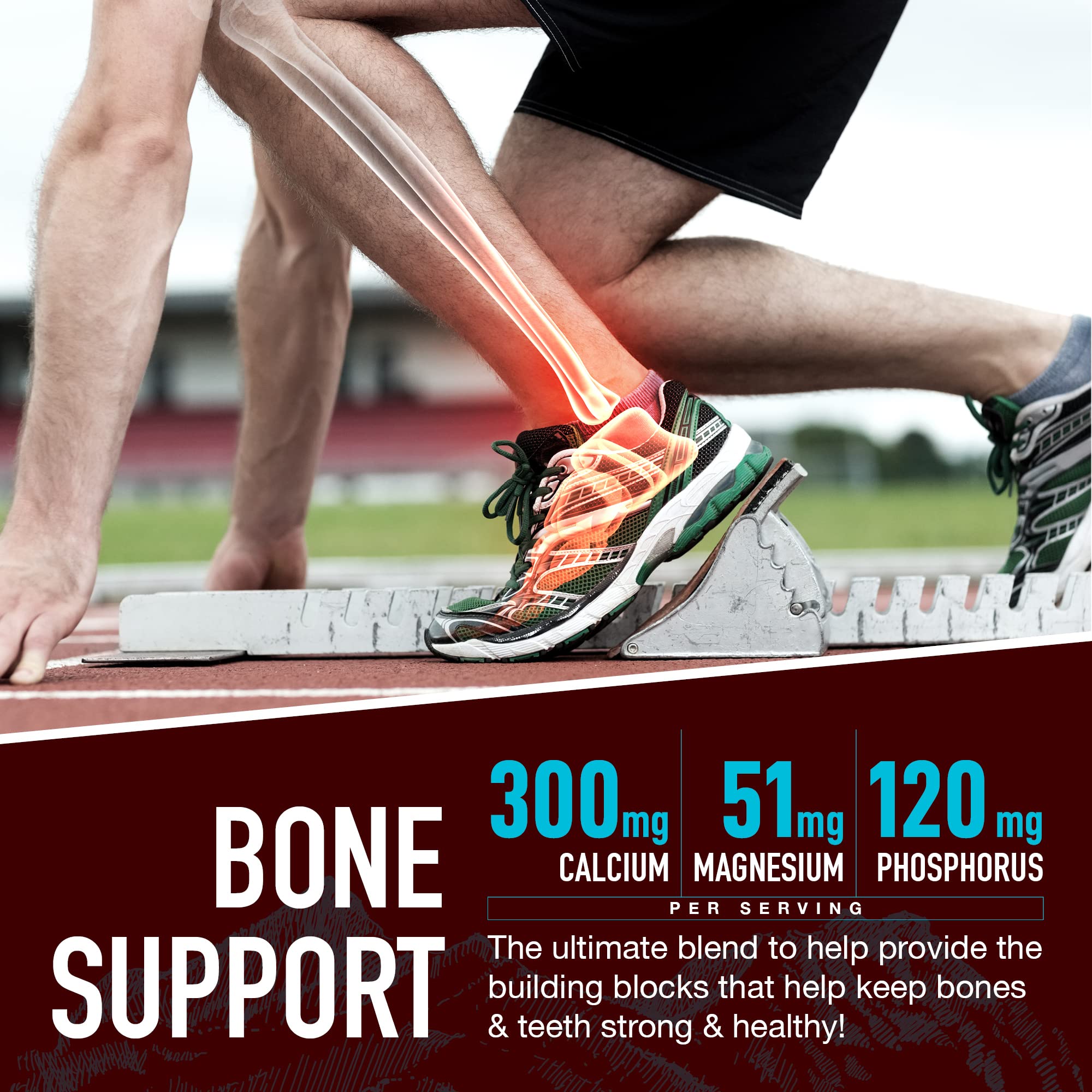 Gummies poured on a white surface with 90-count bottle