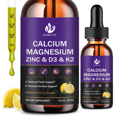 Bottle of Calcium Magnesium Zinc Liquid Drops
