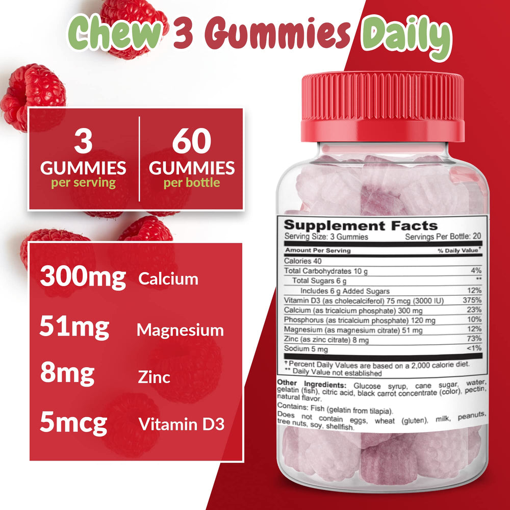 Gummies suitable for adults and teens for daily use