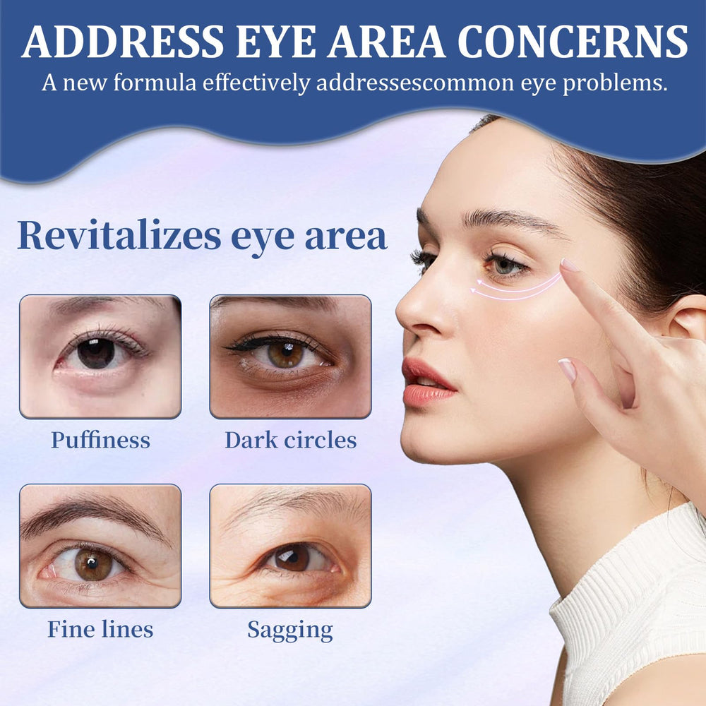 Product being applied around the eye area