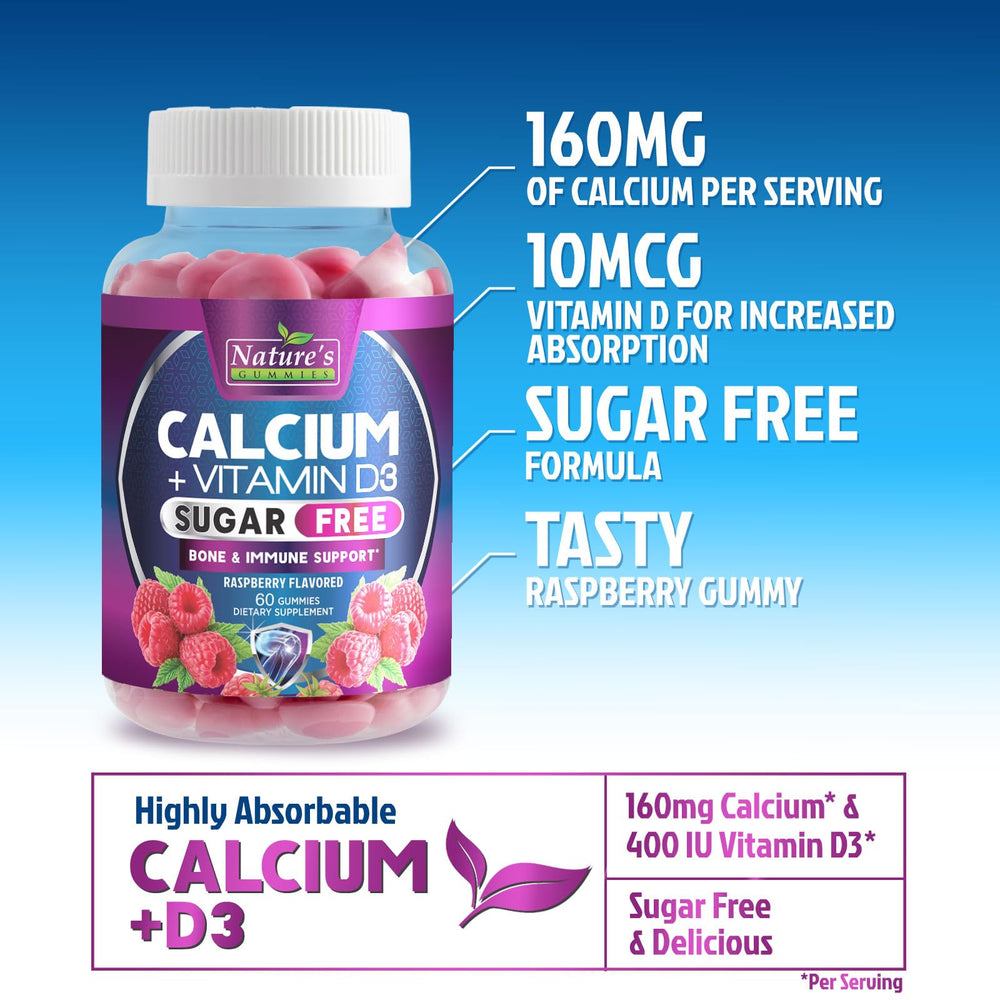 Kid-friendly calcium gummies with Vitamin D3