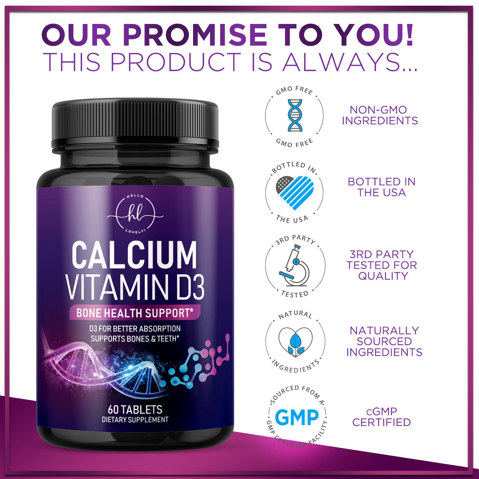 Packaging focusing on women's health benefits and calcium support
