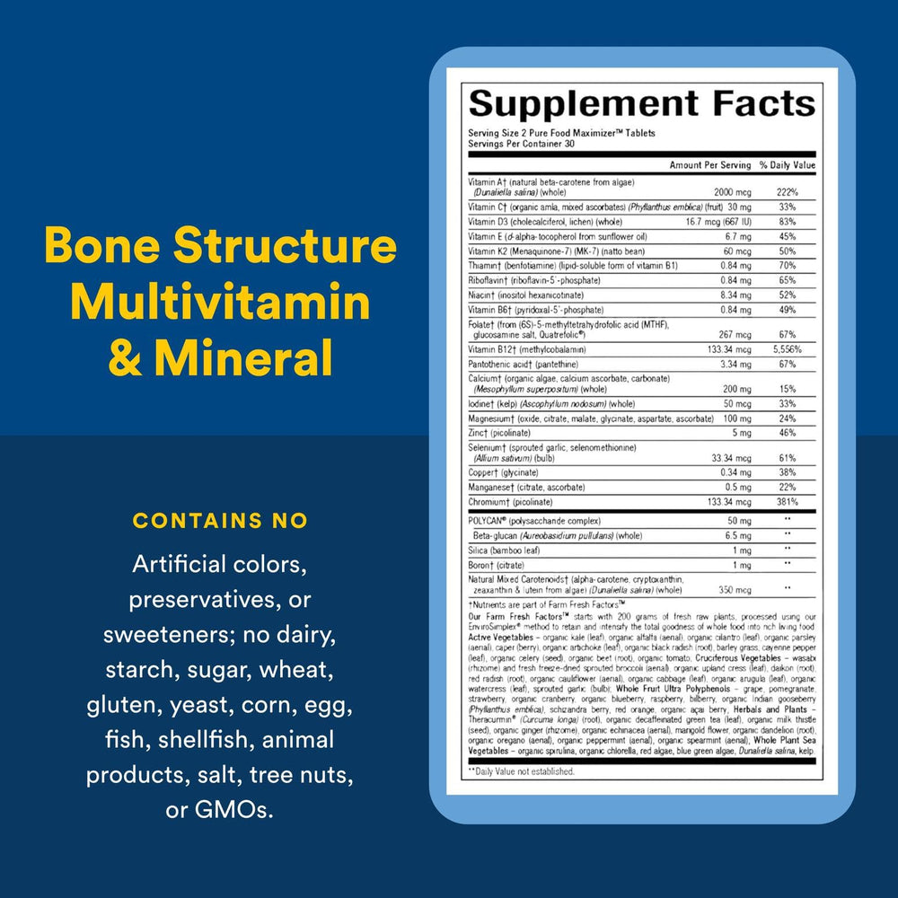 Calcium, vitamin C and silica from whole-food sources