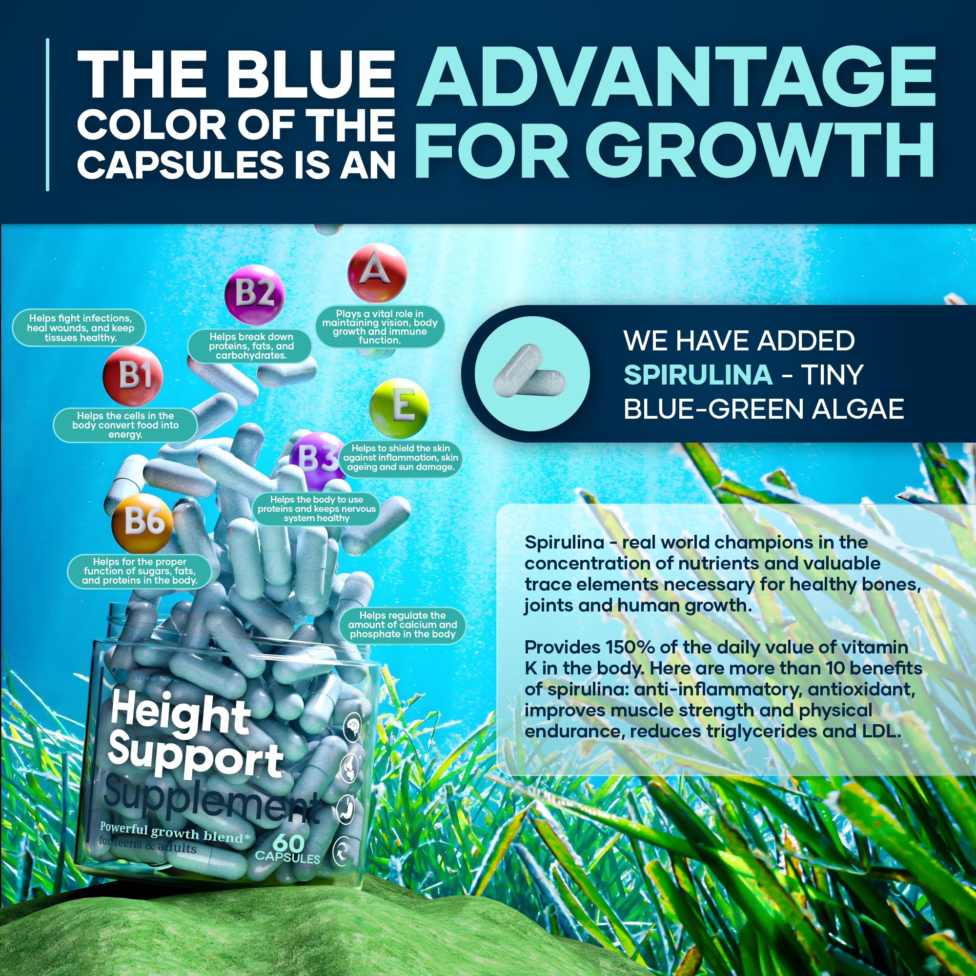 Calcium, Vitamin D, and Zinc essential nutrients