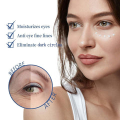 Calcium Volume Multi Balm being applied around the eyes