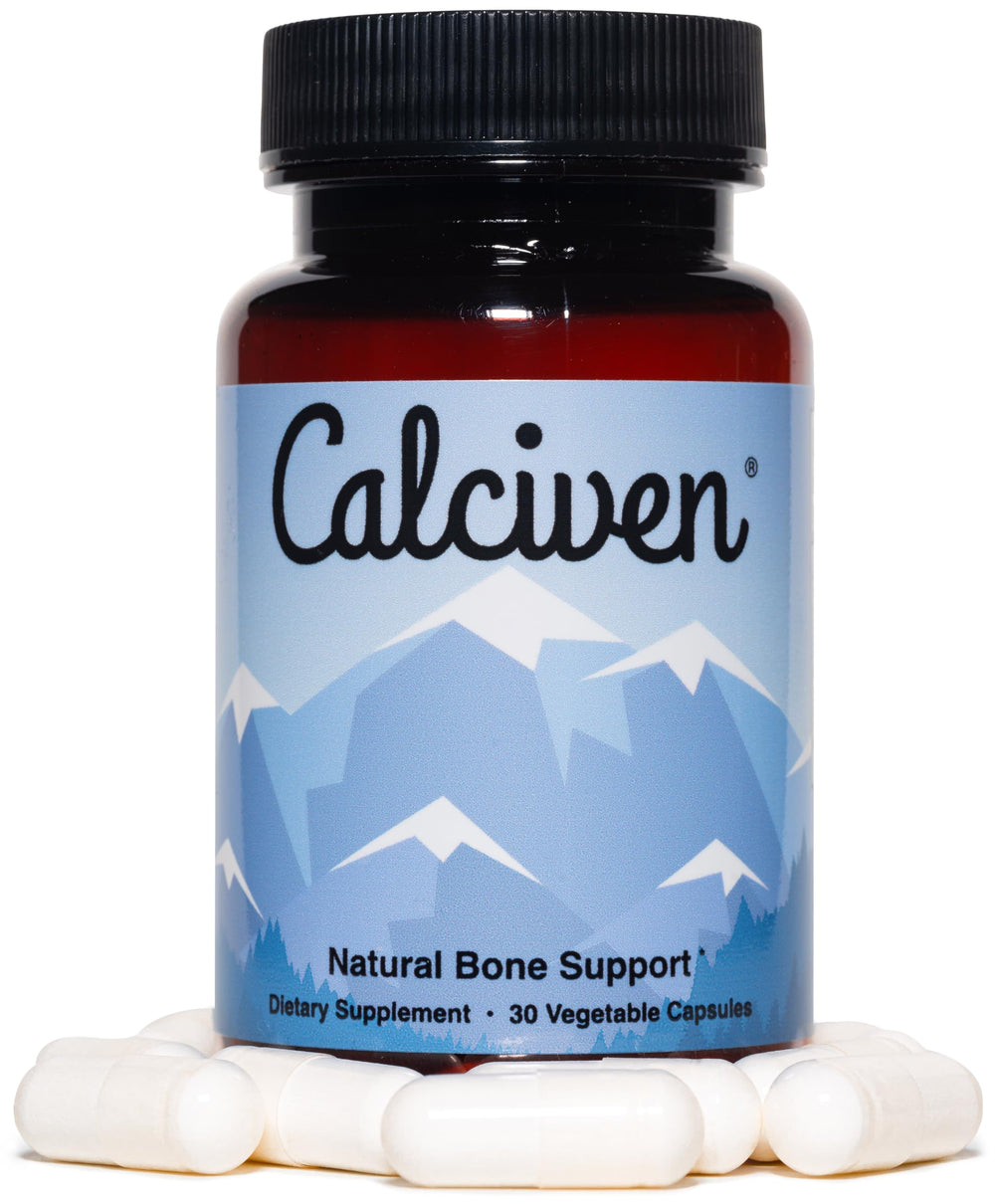Calciven non-GMO gluten-free vegetarian symbol suitable for various diets