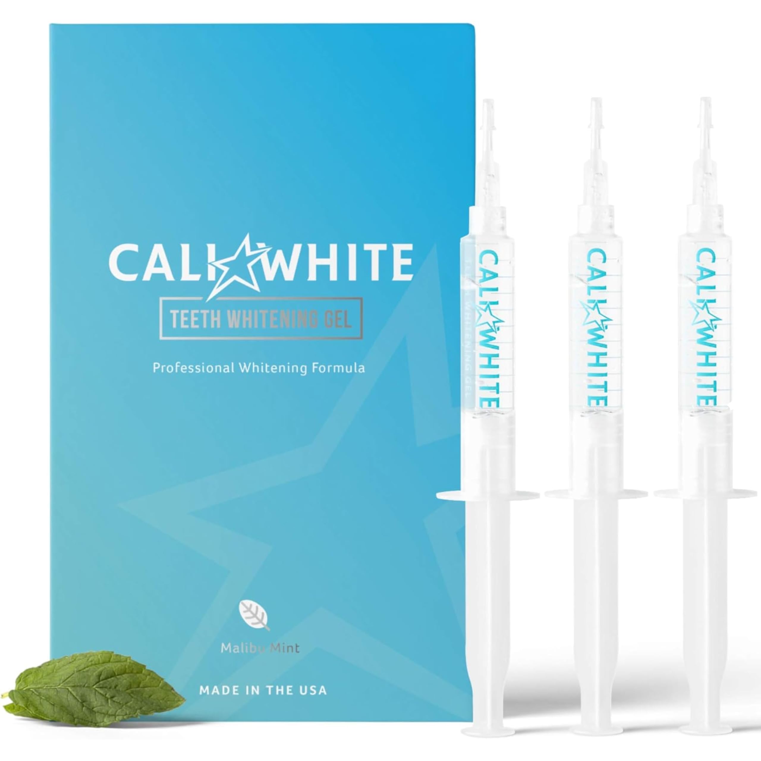 Refill kit with three 5 ml gel syringes for Cali White Deluxe Whitening Kit