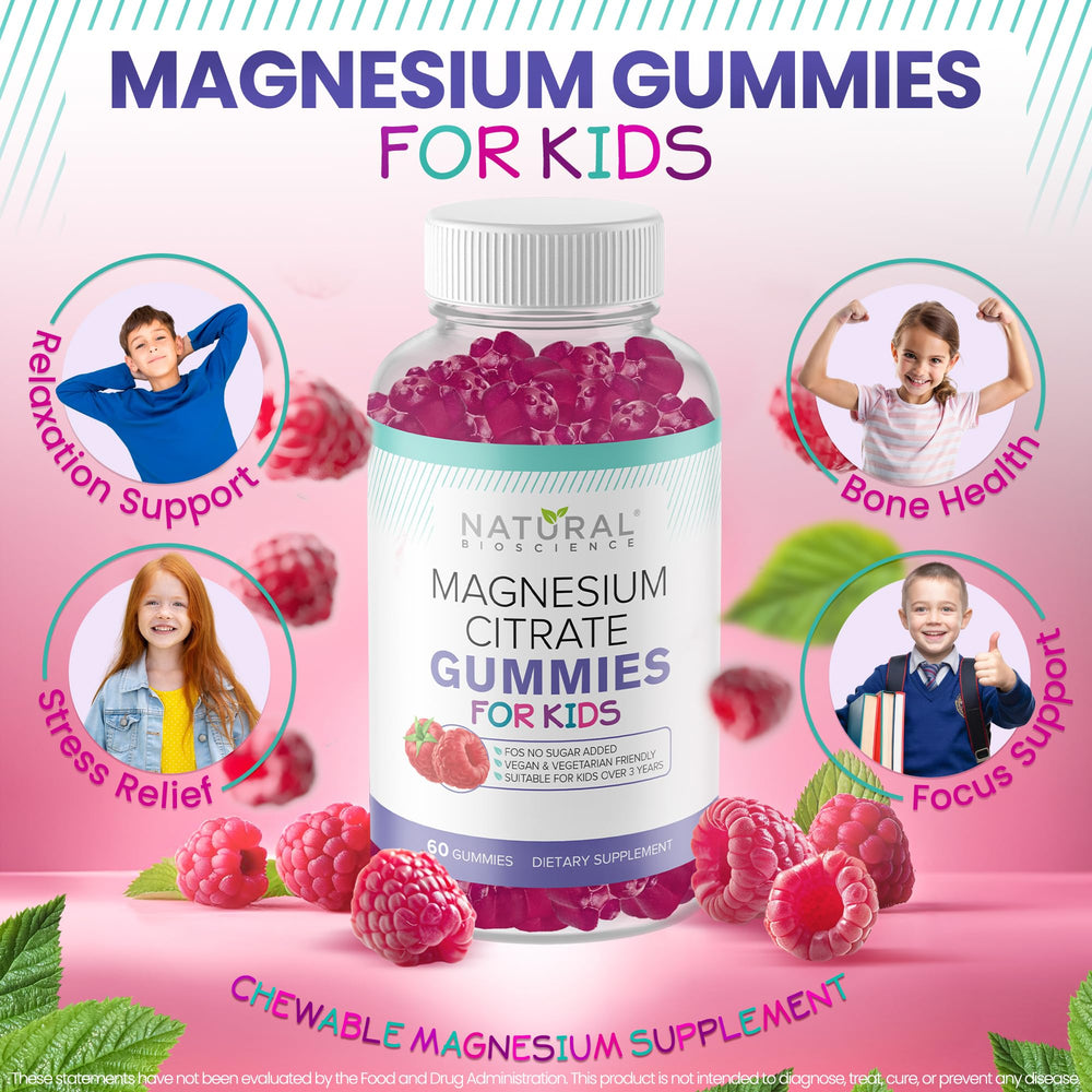 Child taking a chewable magnesium gummy for sleep support