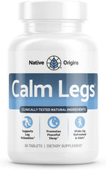 Calm Legs Natural bottle label