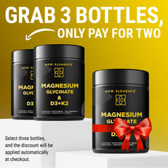 Close-up of bottle showing D3 and K2 details