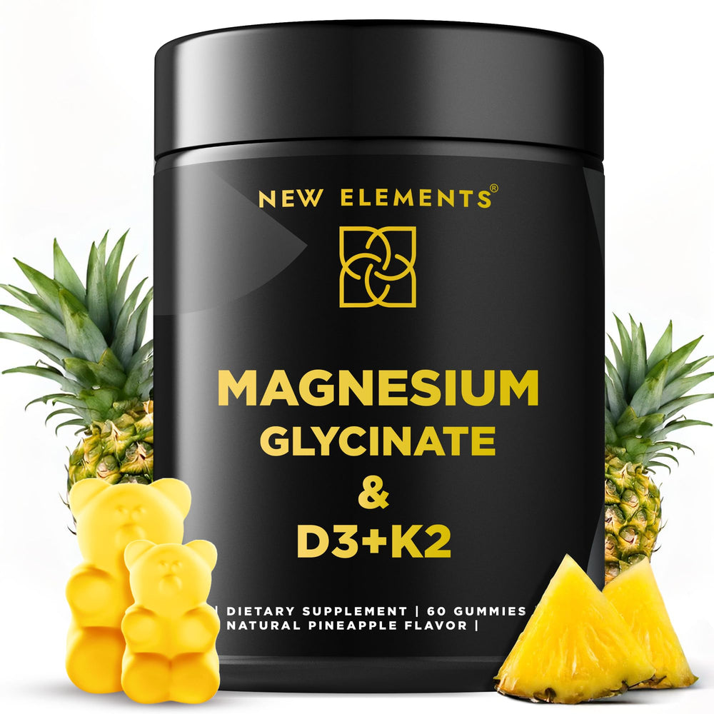 Bottle front view of Calm Magnesium Glycinate Gummies 500mg