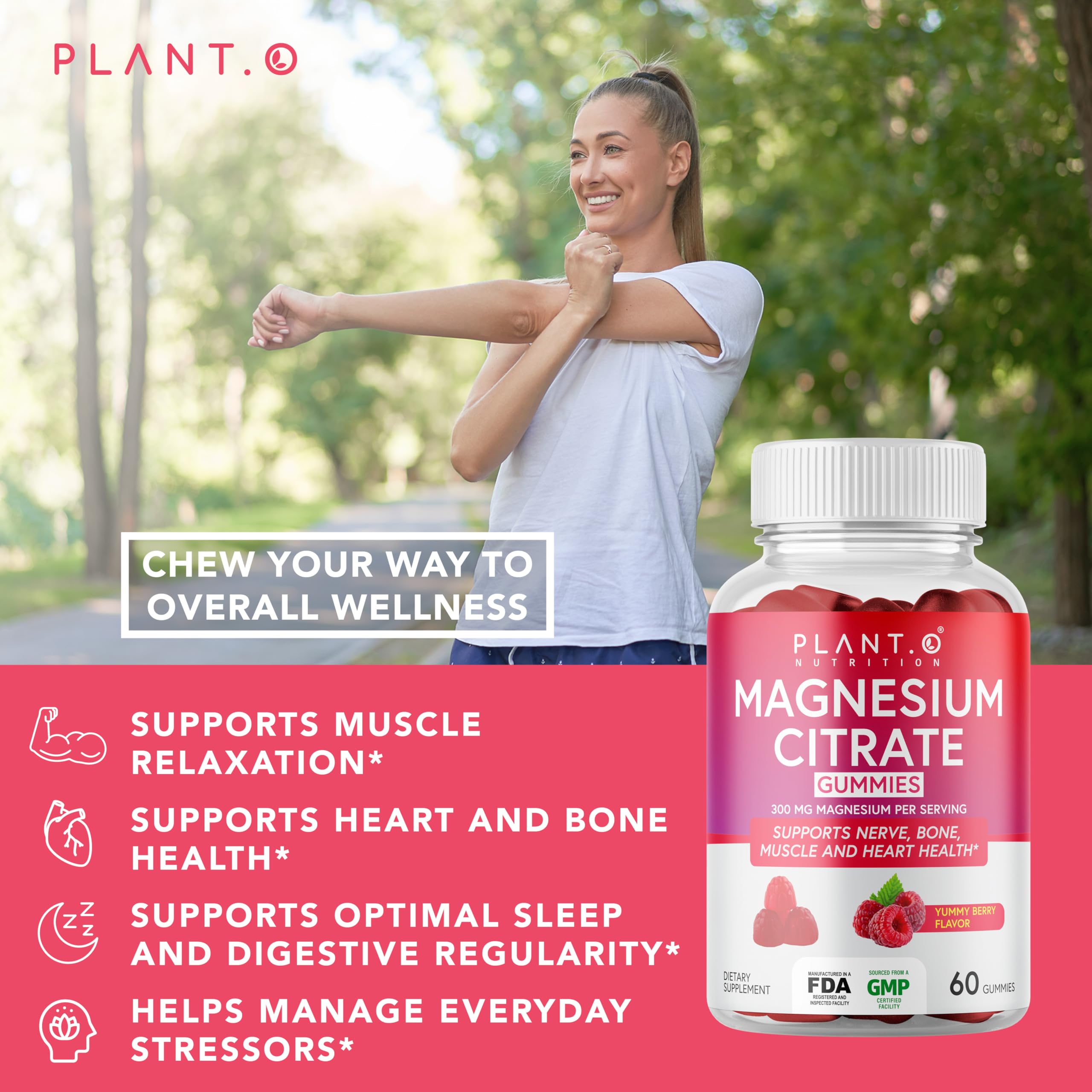 Calm Magnesium Gummies supporting nervous system