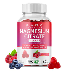 Bottle of Calm Magnesium Gummies raspberry flavor
