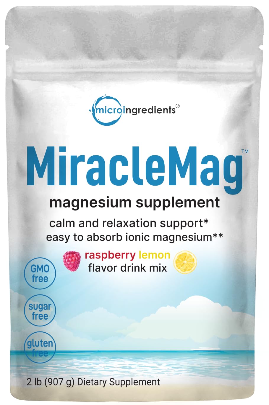 Front label of Calm Magnesium Powder 2lbs