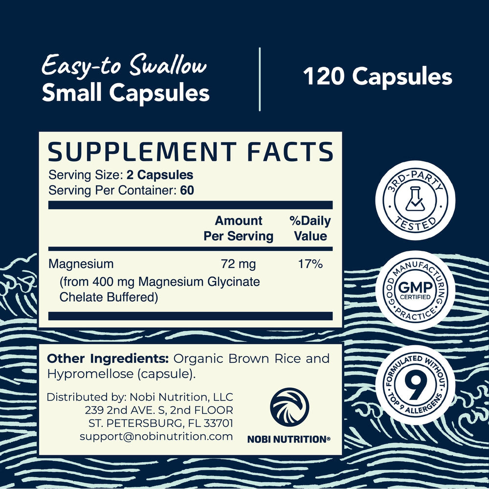 Calm and relaxation magnesium glycinate 400mg