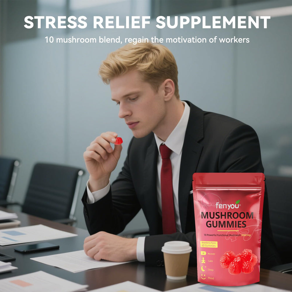 Calm and sleep balance concept with gummy bites