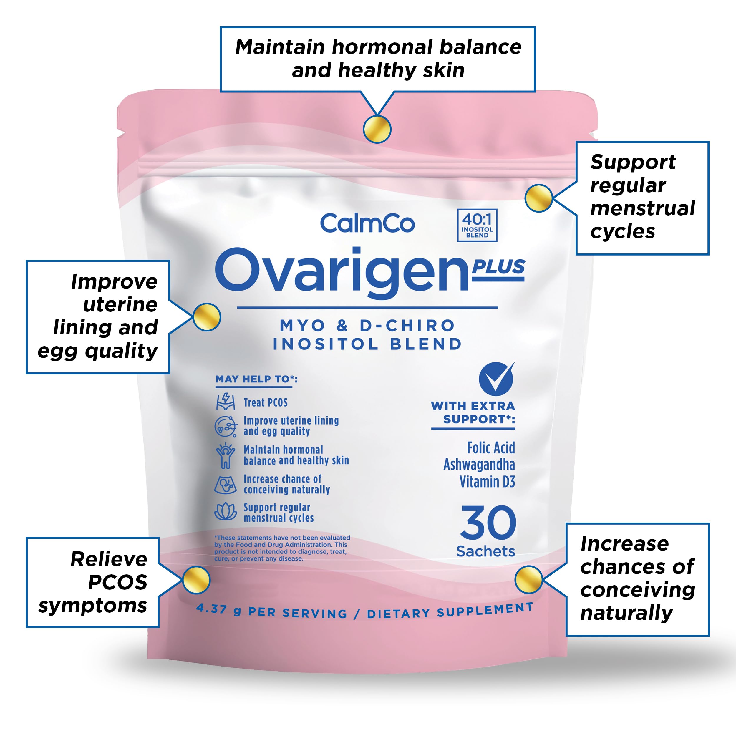 Single sachet being dissolved in a glass of water