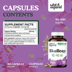Calming herbal supplement with vegan capsules