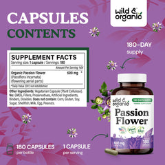 Calming mood support Passiflora incarnata capsules image