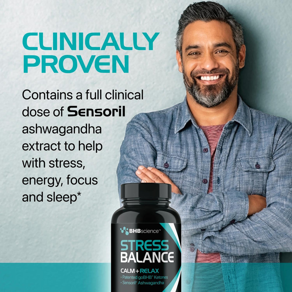 Illustration showing stress relief and cortisol reduction