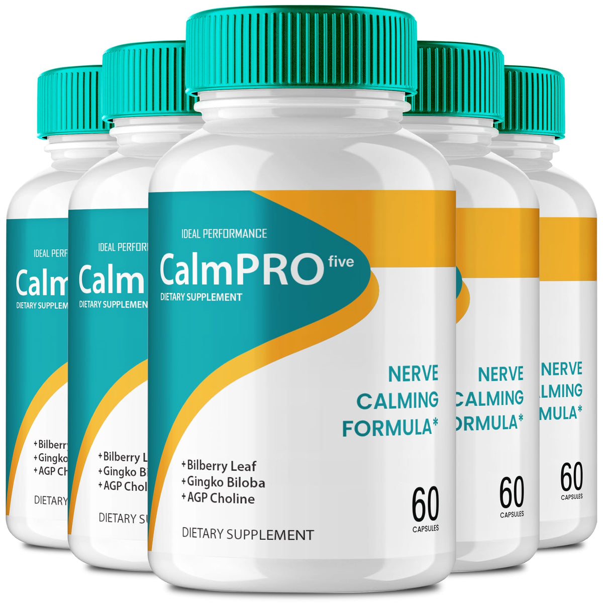 Calmpro5 Nerve Capsules bottle and packaging