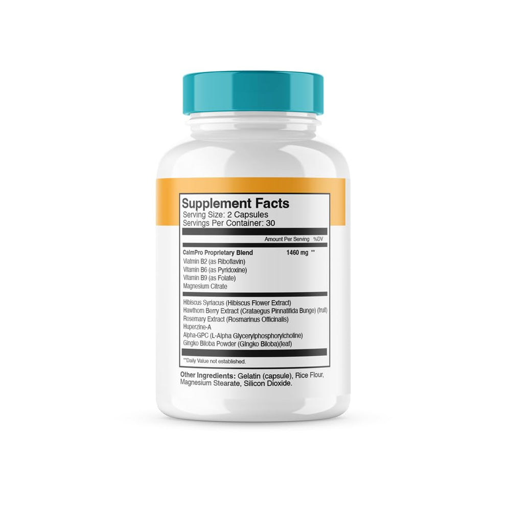 CalmPro5 upgraded formula bottle display