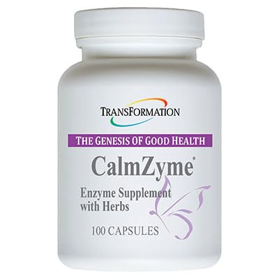 CalmZyme hero image with bottle and label