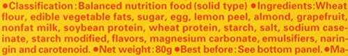 Close-up of Energy Block Bar with fruits flavor
