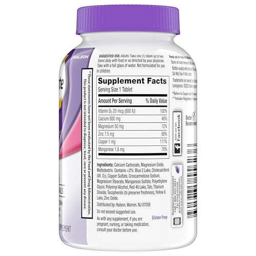 Caltrate bottle with a glass of water for daily use