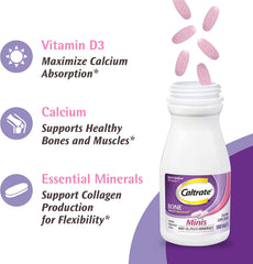 Caltrate Minis + Minerals bottle side view