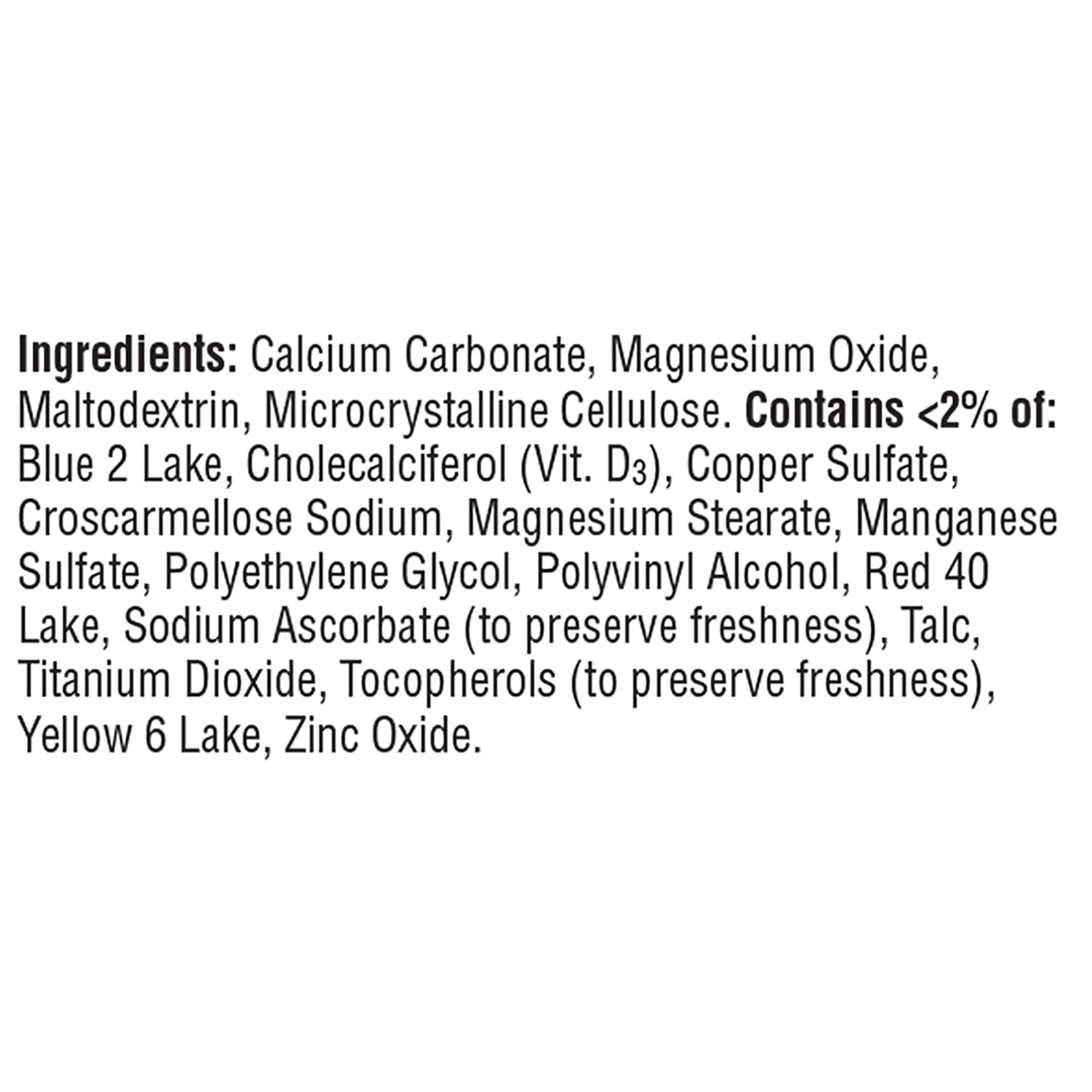 Caltrate Minis + Minerals packaging box - back