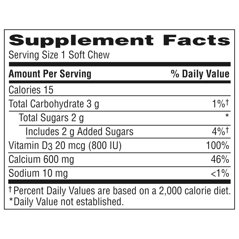 On-the-go portion showing Vanilla Creme soft chews